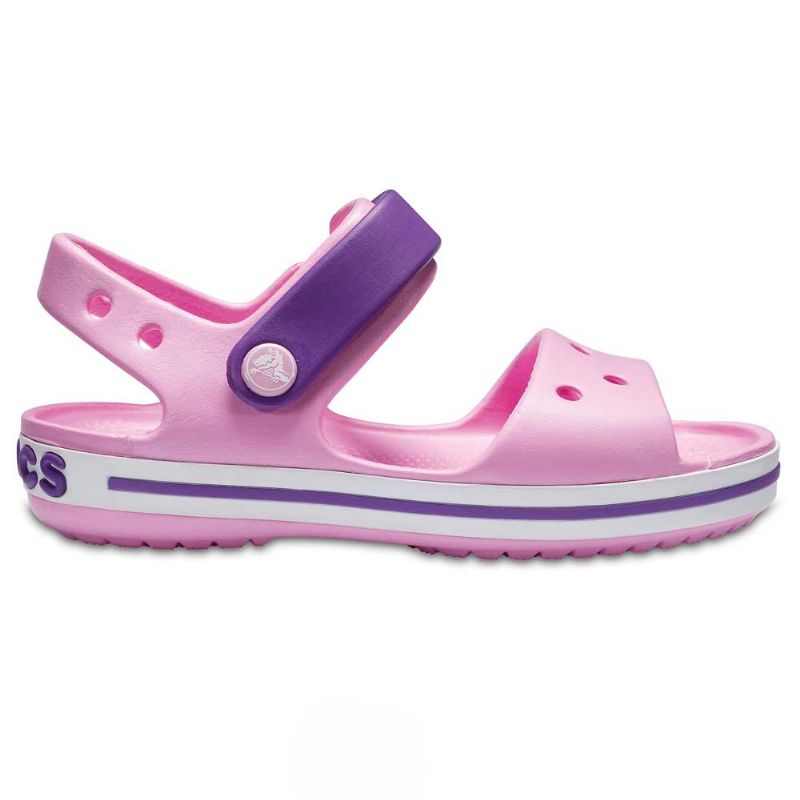 Crocs Kids Crocband Sandal Carnation/Amethyst UK 10 EUR 27-28 US C10 (12856-6AI)